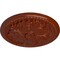 Ekena Millwork Swindon Ceiling Medallion (Fits Canopies up to 2 7/8"), Hand-Painted Firebrick, 16 7/8"OD x 1 1/2"P CM16SWFIF - alternate 3